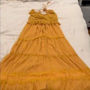 Gorgeous bright golden mustard dress